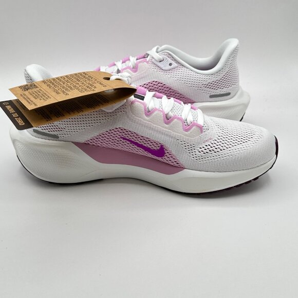 Women's Nike Air Zoom Pegasus 41 White Hyper Violet FD2723-103 Sizes 6.5 - Picture 9 of 12
